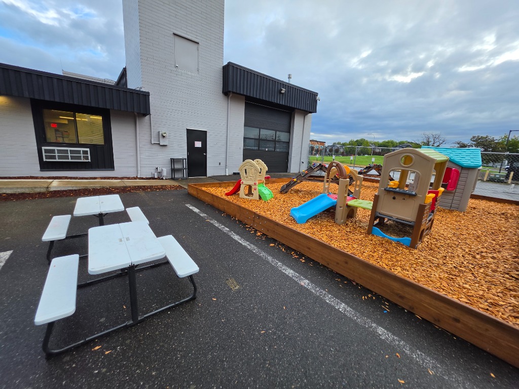 Cedar outdoor play space